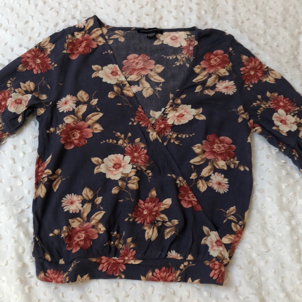 Long sleeve floral shirt
